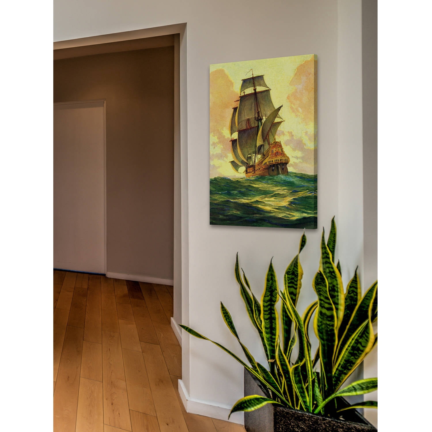 "Sailing Away" Painting Print on Wrapped Canvas