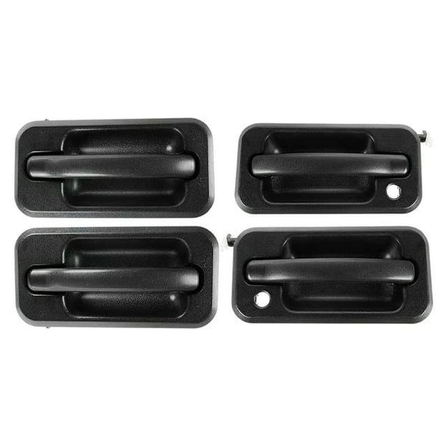 Ensemble de Poignées de Porte Extérieure 4 Pcs Pièces Auto pour 2003-2009 H2 Noir Texturé 131609870457 15104792 10360326