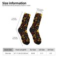 thumbnail image 2 of Haiem Sunflowers Leaves Pattern Crew Socks – Soft & Durable Moisture-wicking Socks, Stay-Up Fit for Business, Work, and Casual Wear Size 5-11, 2 of 6