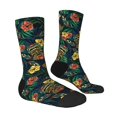 thumbnail image 4 of Yiaed Hawaiian Tribal Mask Print Great elasticity Crew Socks Sports socks for Men and Women, 4 of 5