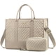 thumbnail image 1 of Bolsa de trabajo impermeable LOVEVOOK para portátil de 15.6 pulgadas, color beige, para mujer, 1 of 9