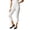 White, variant on Women's Lace Leggings 3/4 Capris Stretchy Cropped Yoga Pants (White L)