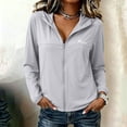 thumbnail image 2 of GUACER Womens UPF 50+ Sun Protection Hoodies Breathable Ice Silk Full Zip Lightweight Long Sleeve Jacket for Hiking & Outdoor, 2 of 5