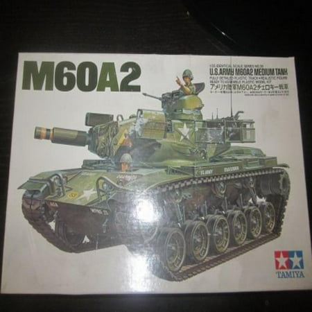 Tamiya Military Miniatures Model - US Army M60A2 Medium Tank Ready to Assemble Plastic Model Kit by Tamiya