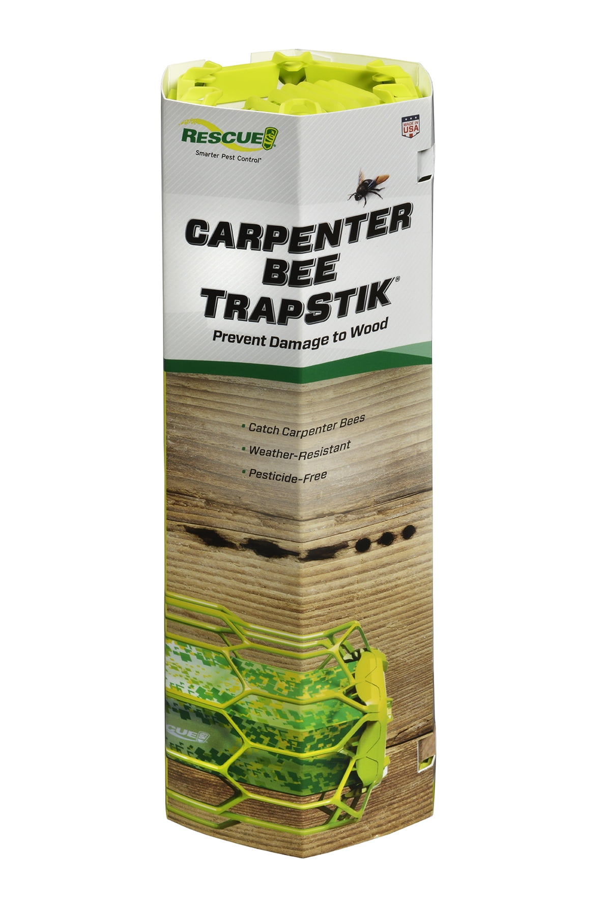 RESCUE! Carpenter Bee Trapstik Bee and Wasp Trap, 1 Pack