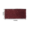 thumbnail image 3 of Efavormart 5 Pack - 6 x 15 Inch  Sequin Burgundy Spandex Chair Sashes Decoration Chair Sash Perfect for Events Banquet, Wedding, Supplies Party Ceremony & Receptions, 3 of 11