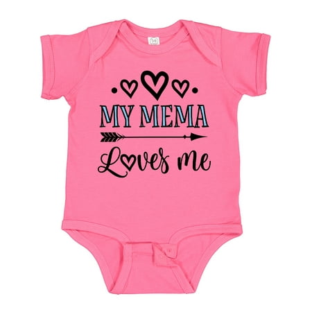 

Inktastic My Mema Loves Me Girls Outfit Gift Baby Girl Bodysuit