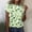 Mint Green, variant on QHWAUAKFBN Womens T Shirts Graphic Shirt Short Sleeve Round Neck Printed Elegant Loose Soft Blouse Tshirts Top