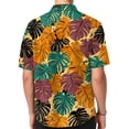 thumbnail image 4 of Hawaiian Shirt for Men Button Up Short Sleeve Wrinkle Free Casual Loose Fit Hawaiian Beach Tee Shirt, 4 of 4