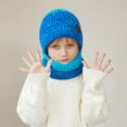 thumbnail image 4 of Toddlers 2 Piece Hat Scarf Sets Fleece Lined Beanies Neck Gaiters Size 1-11 Youth Boys Girls Thermal Warm Solid Ski Snow Hats & Scarves Set, 4 of 4