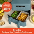 thumbnail image 3 of bella 4 Qt Dual Basket TriZone® Air Fryer with EverGood™ Ceramic Nonstick Coating, Removable Divider, Surf, 3 of 7