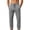 Gray, variant on Mens Track Pants Drawstring Elastic Waist Athletic Summer Basketball Joggers Casual Streetwear with Pockets Snap Split Trendy Sweatpants