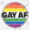 thumbnail image 2 of Gay AF Rainbow Pride LGBTQ Queer Long Sleeve TShirt Men Women Brisco Brands M, 2 of 6