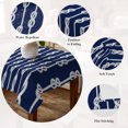 thumbnail image 5 of Navy Blue Knot Table Cloth Waterproof Tablecloths, Nautical Striped Monochrome Ocean Tablecloth Dining Table Cover for Kitchen Party Tabletop Outdoor, Square Tablecloth 60x60 Inch, 5 of 9
