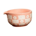 thumbnail image 1 of Cuenco para matcha hecho a mano, herramienta de preparación portátil con pico vertedor para uso japonés. Rosa, 1 of 9