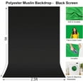 thumbnail image 3 of LINCO Backdrop Stand Background Support 2.2x2.6ft Green/White/Black Screen for Table Top Photo, 3 of 16