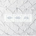 thumbnail image 3 of Kotton Culture 600TC Pinch Pleated Duvet Cover, 100% Egyptian Cotton (White, Cal King/King, 3 Piece), 3 of 5
