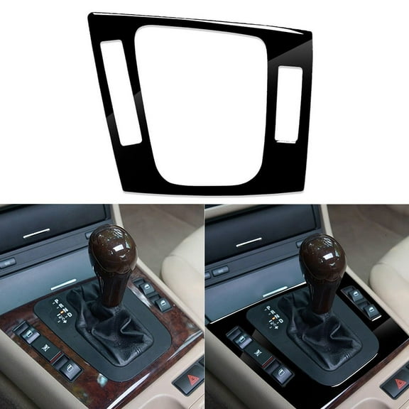 Black Gear Shift Panel Frame Cover Trim for BMW 3 Series E46 1998-2005
