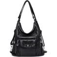 thumbnail image 1 of LHSHID Sac Fourre-Tout pour Femmes en Cuir à Poignée Supérieure Sac à Main à Multiples Poches Sac à Bandoulière Sac Rétro, 1 of 7