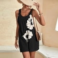 thumbnail image 5 of Cavosen Workout Jumpsuits for Women Plus Size Loose Jumpsuits Camisole Short Overalls with Pocket Print Summer Holiday Rompers, 5 of 7
