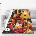 thumbnail image 1 of Manta polar de microfibra súper suave de Gravity Falls, manta polar cálida y acogedora para el sofá, el dormitorio y la sala de estar, 1 of 8