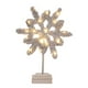 thumbnail image 2 of Mini adornos navideños de mesa con árbol de Navidad luminoso y flocado. copo de nieve, 2 of 9
