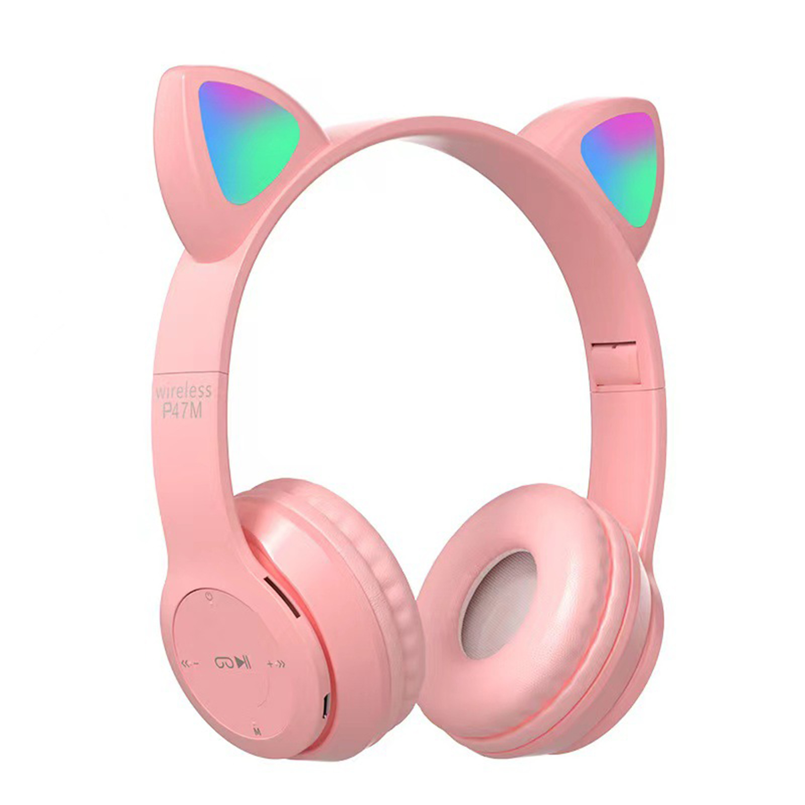 SOONHUA Kids Headphones, New Gaming Cat Ear Headphones LED Lights ...