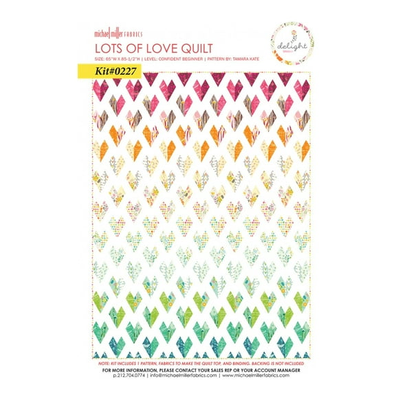 Lots of Love Quilt Kit 65in x 81.5in
