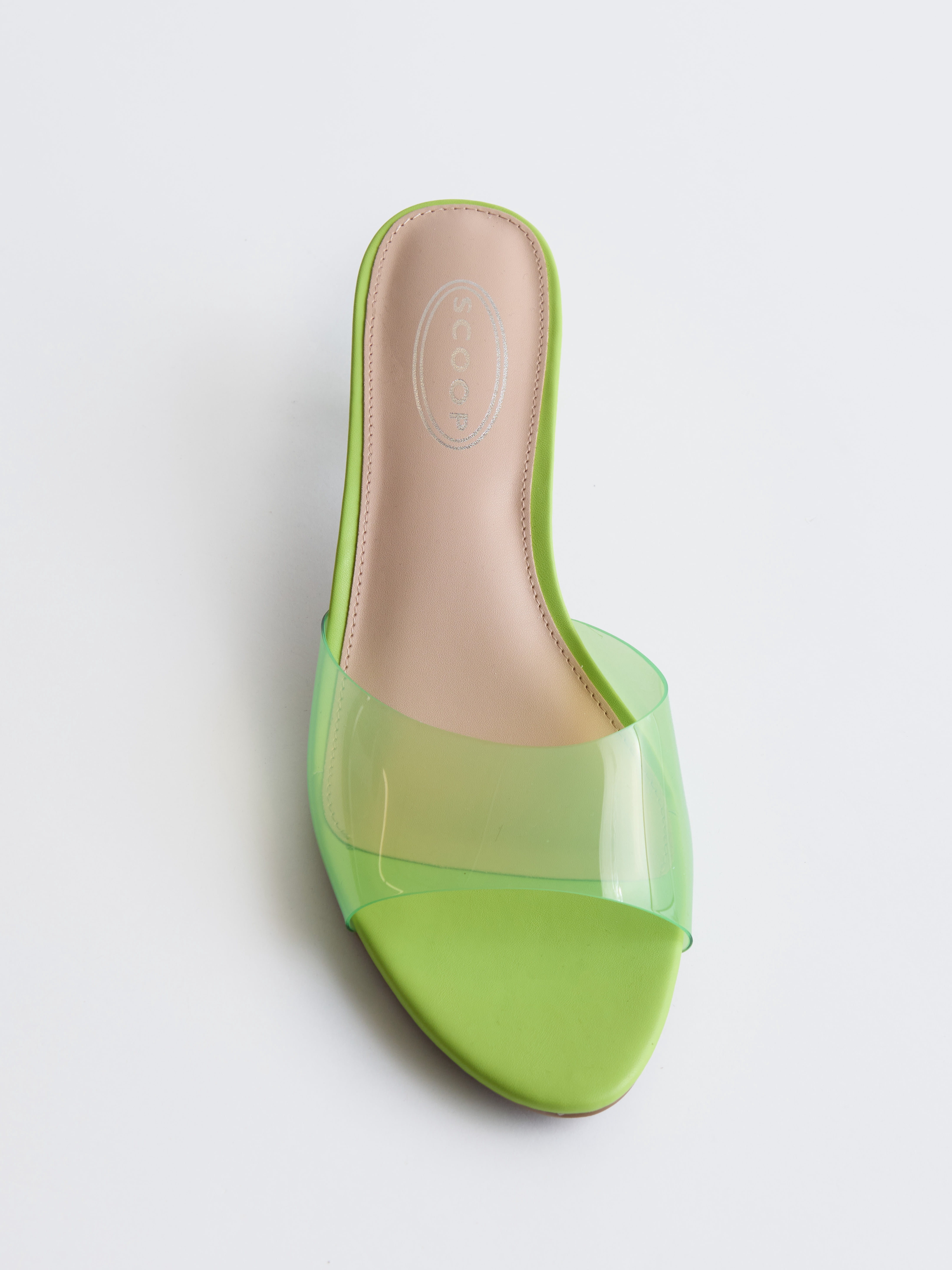 Scoop Women's Jelly Slide On Kitten Heels