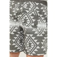 thumbnail image 4 of Hooey Men's Big Wake Southwestern Print Board Shorts Grey   US, 4 of 4