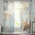 thumbnail image 2 of Moroccon Sheer Curtains 96 Inches Long 2 Panels Set, Window Sheer Curtains for Living Room/Bedroom, Moroccan Light Filtering Rod Pocket Curtain 52'' x 96'' x 2, 2 of 7