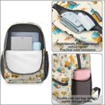 thumbnail image 4 of Excavator and Road Barrier Beige Pattern 17" School Backpacks for Teens,Waterproof Oxford Fabric,S-Shape Padded Straps for School,Travel,Hiking,Camping, 4 of 6