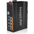 thumbnail image 1 of Conmutador PoE industrial KeepLink de 8 puertos Gigabit PoE+ no gestionado, 1 of 7