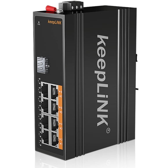 Conmutador PoE industrial KeepLink de 8 puertos Gigabit PoE+ no gestionado