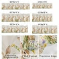 thumbnail image 2 of Valance Curtains for Kitchen Windows Easter Farm Cute Rabbits Flower Rod Pocket Valance Watercolor Floral on Burlap Short Window Curtain Topper for Bedroom Living Room Bathroom 42x12in,1&nbsp;Panel, 2 of 9