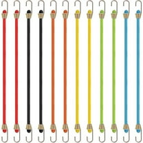 10 Inch Tensioning Rubber Straps,with Hooks Connectable Tensioning Rope Tarpaulin Tensioner Tent Tensioner for Attaching,1set x short bungee cords with hooks