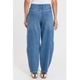 thumbnail image 3 of Royalty For Me Women's High Rise Seamed Barrel Jeans, 3 of 14