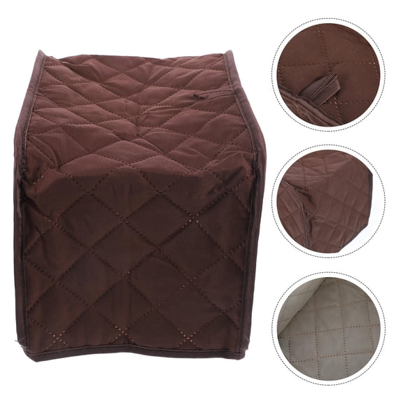 UPOUART Toaster Protector Brown Polyester Dust Cover for 2-4 Layer Models