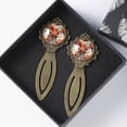 thumbnail image 4 of Octopus Vintage Copper-Colored Lace Bookmarks: Set of 2 Stainless Steel Book Marks, Gift for Book Lovers and Readers, 4 of 5