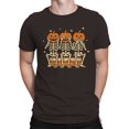 thumbnail image 2 of Pumpkin Skeletons Hear See Speak No Evil Men's T-shirt, 2 of 3
