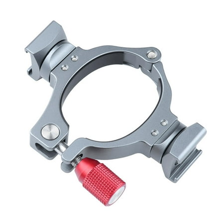 Image of Shoe Adapter Bracket Clamp for Mobile 3/4 Applied to Microphone And LED Light Accessory