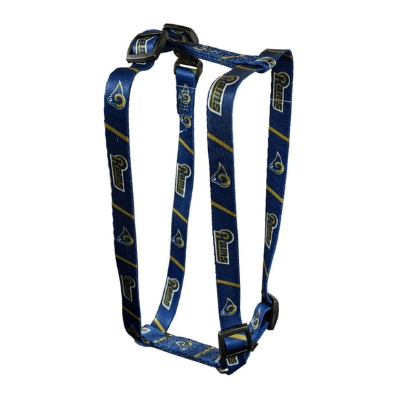 Los Angeles Football Rams Extra Small XS 5/8 Inch Wide Adjustable Dog Harness 8" - 14"