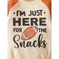 thumbnail image 5 of Seyurigaoka Infant Baby Girls Boys Romper Tops Letter Rugby Print Contrast Color Jumpsuits Long Sleeve Round Neck Bodysuits, 5 of 9