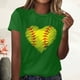 thumbnail image 2 of Blusa informal de manga corta con cuello redondo y estampado suelto de verano para mujer con estilo OAVQHLG3B Store  lin121212, 2 of 4