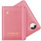 thumbnail image 1 of Funda para pasaporte Stouchi AirTag con ranura RFID, piel rosa, 1 of 7