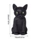 thumbnail image 4 of Cifras Adorno de plástico para Halloween, gato negro con ojos verdes, 1 unidad, tamaño pequeño, para escritorio JASKFLY, 4 of 9