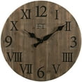 thumbnail image 2 of FirsTime & Co. Rustic Barnwood Wall Clock, 24", Weathered Barn Wood, 2 of 3