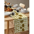 thumbnail image 6 of Yellow Flower Table Runner 36 Inches, Tulip Floral Country Plaid Checkered Grid Bed Runner Dresser Scarves Tabletop for Indoor Outdoor Parties/Ceremony/Banquet, 13"x 36", 6 of 8