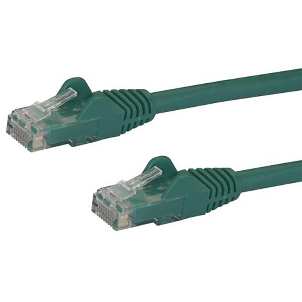 Cat6 Patch Cable ? 30 ft ? Green Cable ? Snagless