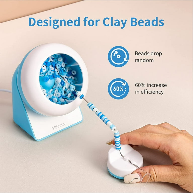 Clay Bead Spinner, Electric Bead Spinner for Jewelry Making, Automatic Clay  Beads Bowl for Bracelets Making, Necklace, Waist Crafts, Birthday